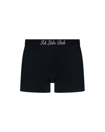 Black "Ich Liebe Dich" Boxershorts - Pack of 2
