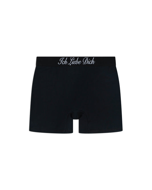 Black "Ich Liebe Dich" Boxershorts - Pack of 2