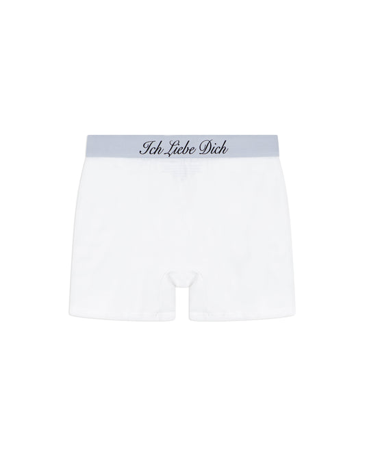 White "Ich Liebe Dich" Boxershorts - Pack of 2